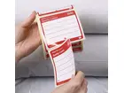 Burkle Close-it etiket Food & Pharma Maxi 150x150 mm rood