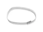 Kunststof messenhouder voor 1 mes compleet met riem wit