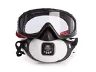 JSP Filterspec PRO stofmasker en overzetbril FFP2 met uitademventiel