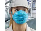 JSP SpringFit Blu 439ML stofmasker vouw FFP3 NR D met uitademventiel