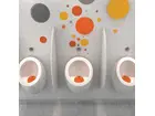 Desinfecterende urinoir matten Uriwave Mango oranje