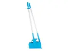 Vikan 56653 hygiënisch hotelstofblik met veger afsluitbaar 350 mm blauw