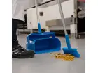 Vikan 56653 hygiënisch hotelstofblik met veger afsluitbaar 350 mm blauw