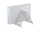 Houder voor 6 snijplanken RVS 270x320x280 mm