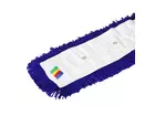Zwabberhoes met drukknopen acryl 110 cm blauw