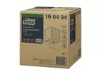 Tork poetsdoekrol Low-Lint Combi Rol 1-laags W1 W2 W3 blauw