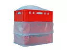 Kratzak HDPE 90/2x30x80 cm 10 mu blauw