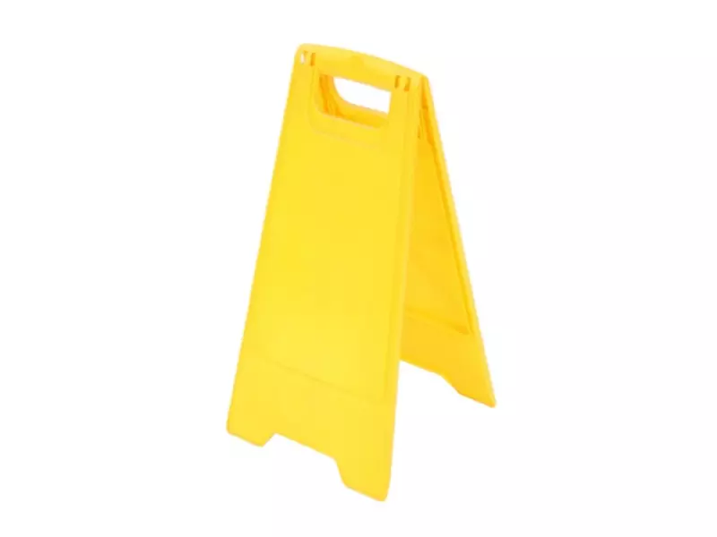 Veiligheidsbord blanco geel