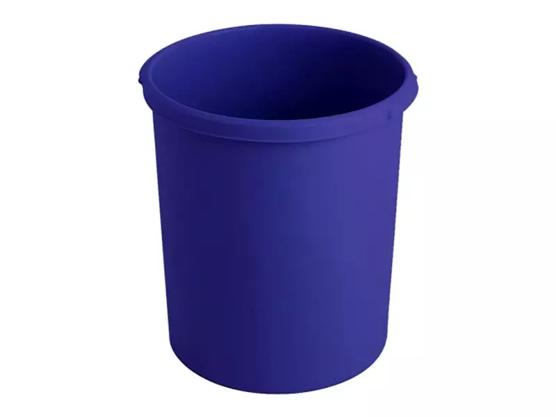 Kunststof ronde papierbak Ø375x410 mm 30 liter blauw