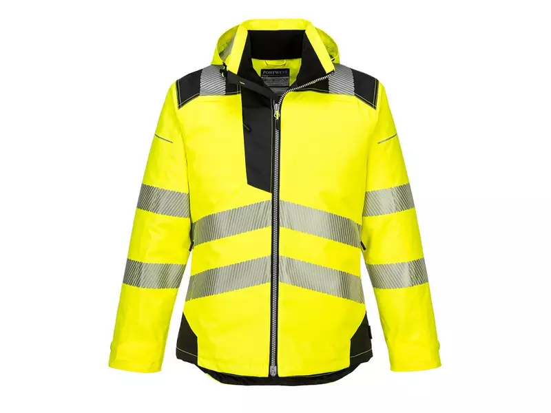 Portwest T400 winterjack Hi-Vis zwart/fluo geel