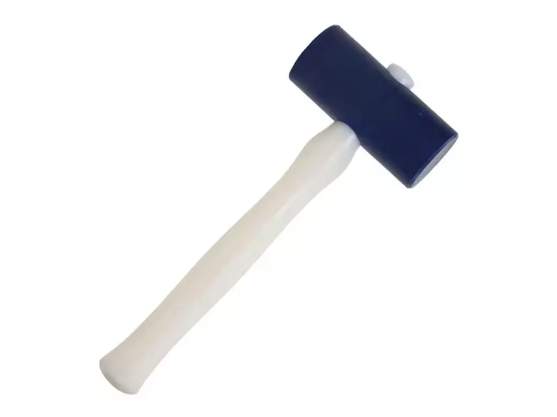 Detectamet hamer met blauw detecteerbaar hamerhoofd 50 mm