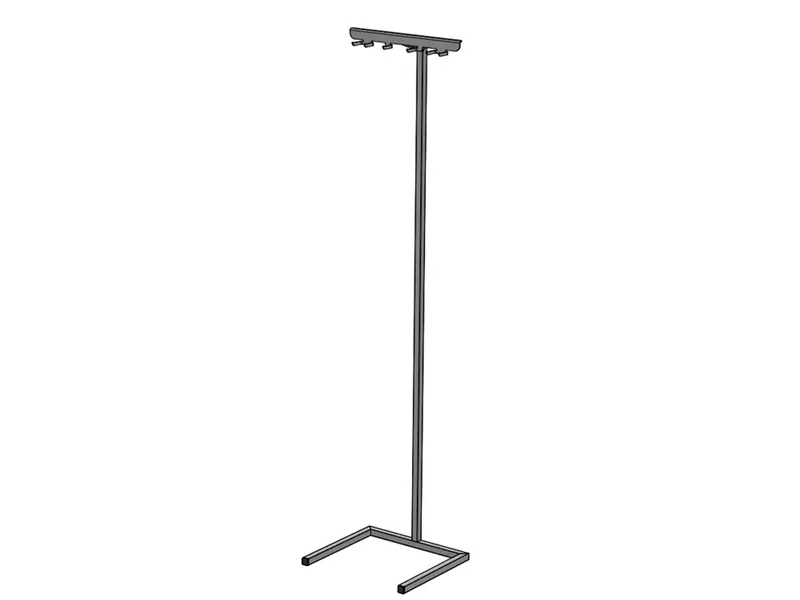 Ophangsysteem werkmaterialen vloerstaand RVS 1900 mm