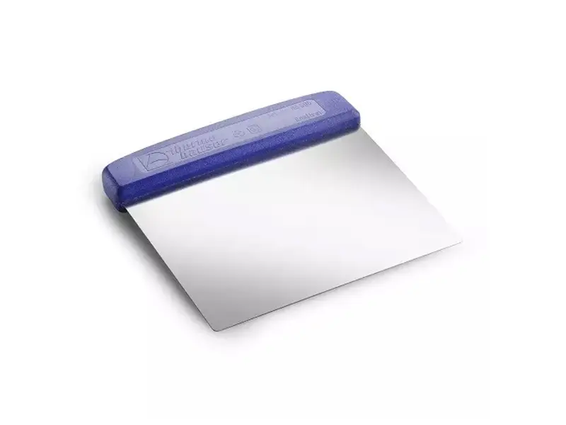 Deegschraper RVS 13,5x13,5 cm blauw