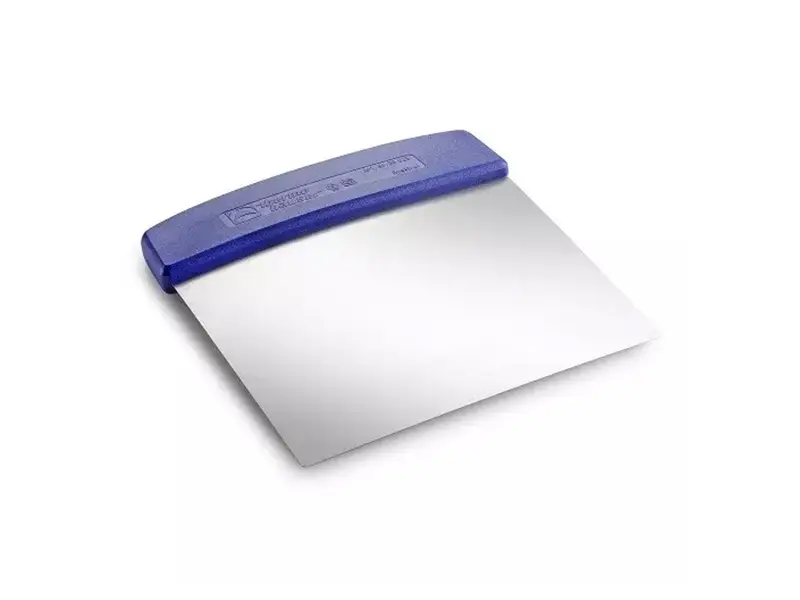 Deegschraper RVS 16x16 cm blauw