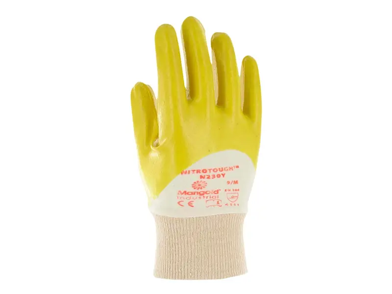 Ansell Nitrotough N230Y handschoen nitril mechanische bescherming