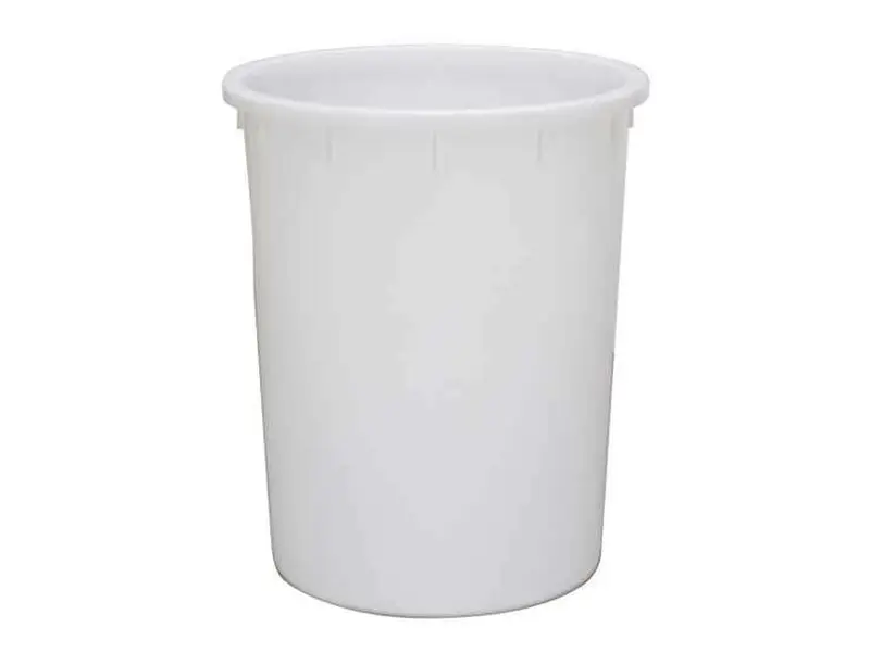 Cylindrische ton Ø670x805 mm 200 liter wit