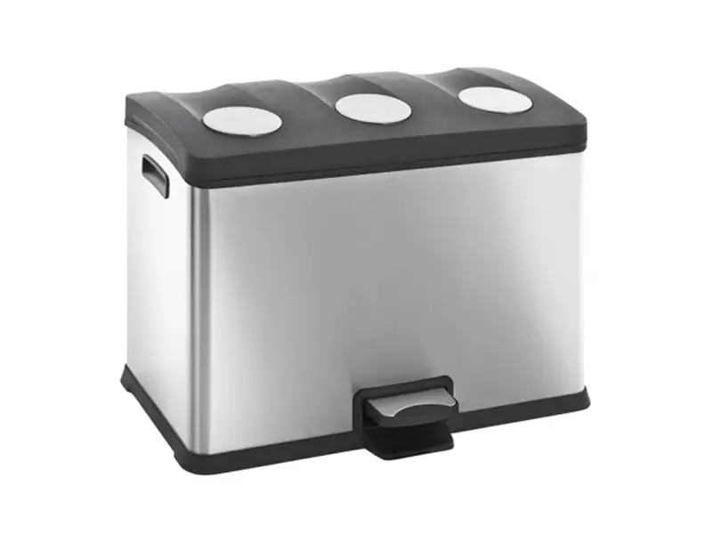 Pedaalemmer RVS EKO Rejoice 12+12+12 liter