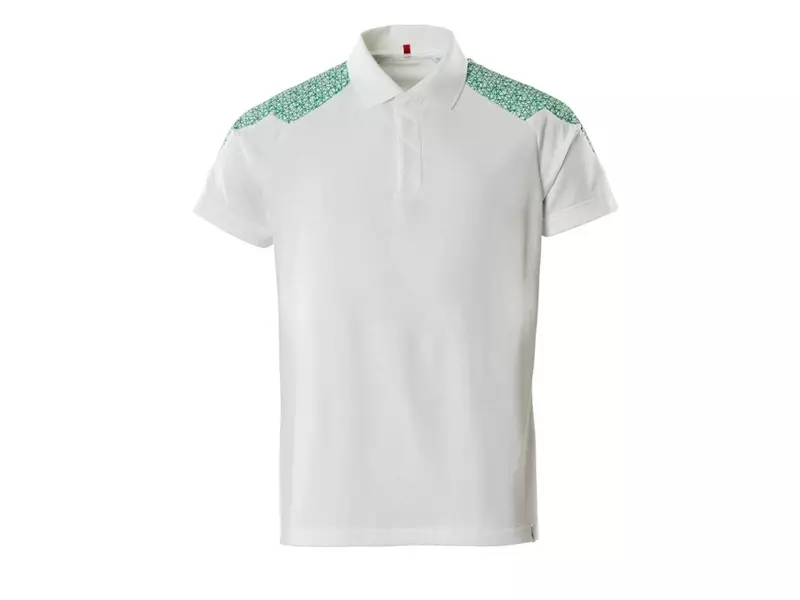 Mascot Food & Care 20083-933-06333 poloshirt wit/helder groen