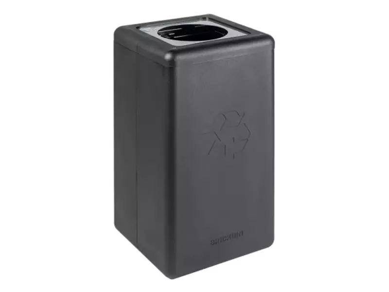 BrickBin afvalbak met ronde 20 cm opening restafval 65 liter zwart/grijs