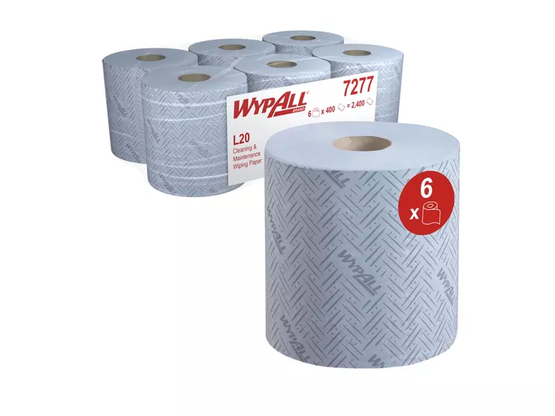 Kimberly-Clark Wypall L20 7277 poetsrol midi 2-laags 38x19,5 cm blauw