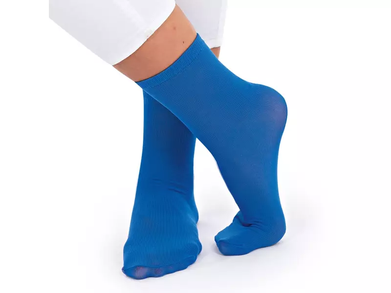 Hycare disposable sok hoog polyamide blauw maat 39->