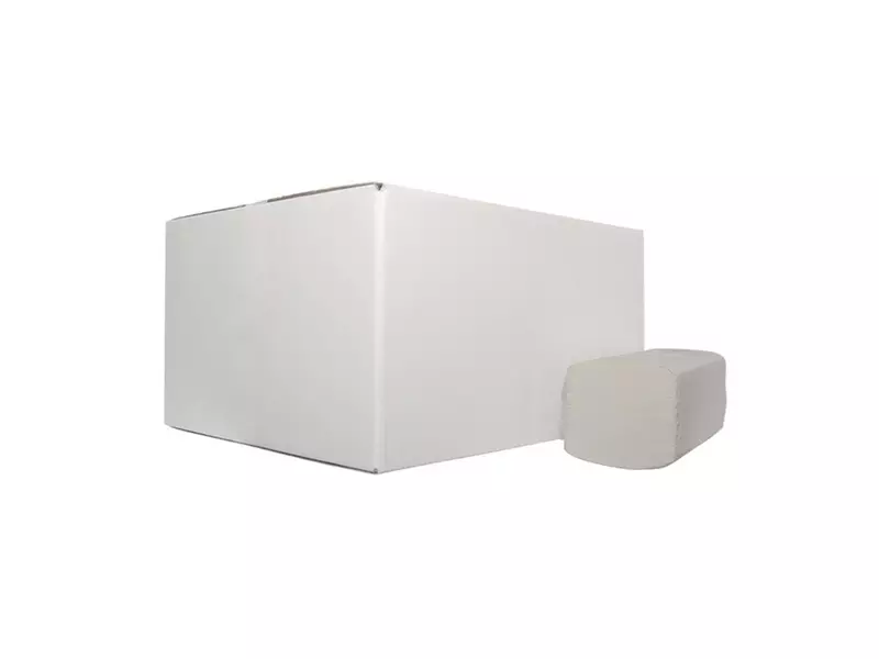 Euro Products handdoekpapier Z-vouw 2-laags recycled 22x22x5 cm wit