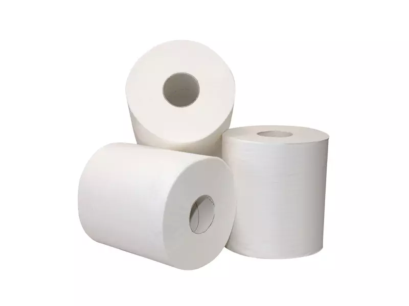 Euro Products poetsrol midi euro recycled 1-laags 300 meter wit
