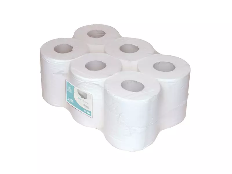 Euro Products poetsrol midi euro recycled 1-laags 300 meter wit