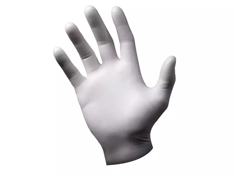 Disposable handschoen nitril ongepoederd 240 mm wit