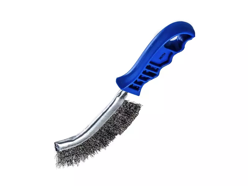 Staaldraadborstel staaldraad blauw