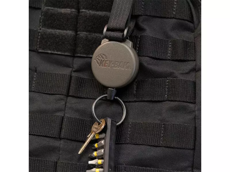 Key-Bak Securit Retractor Molle uittrekbare sleutelhanger kevlar koord 120 cm