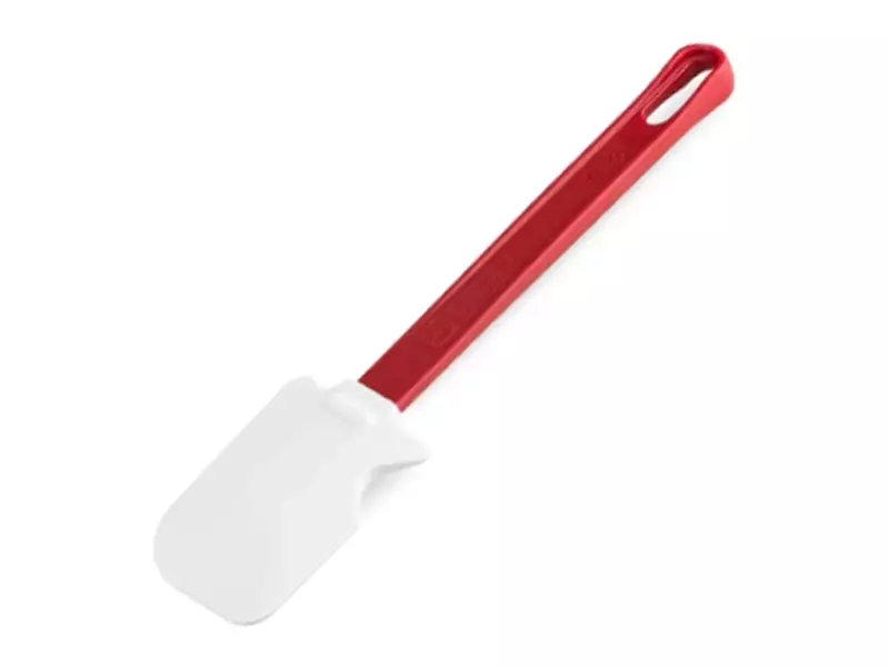 Pannenlikker siliconen 6,5 cm blad 27,5 cm totaal wit/rood