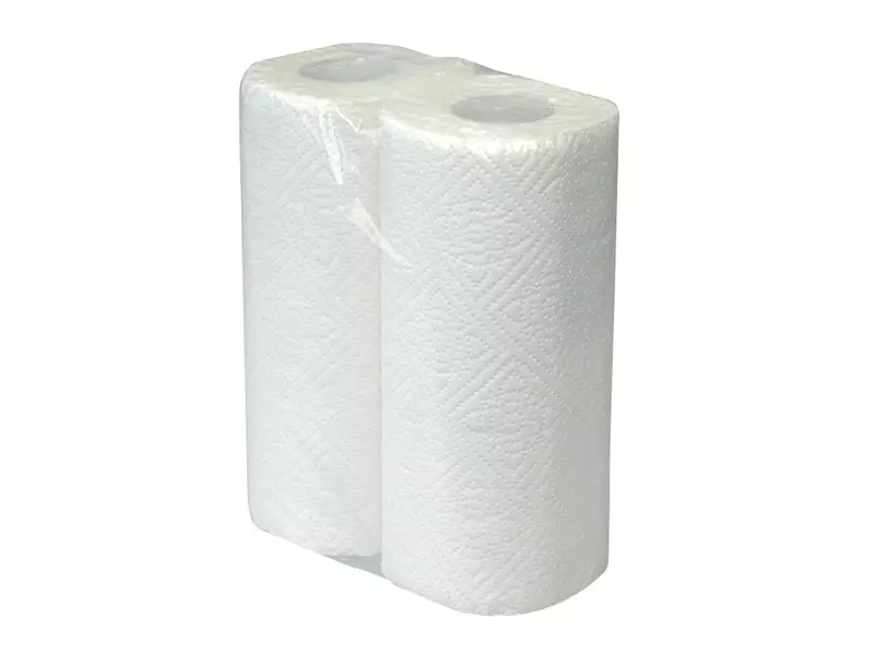 Euro Products keukenrol 2-laags cellulose 22x23 cm wit