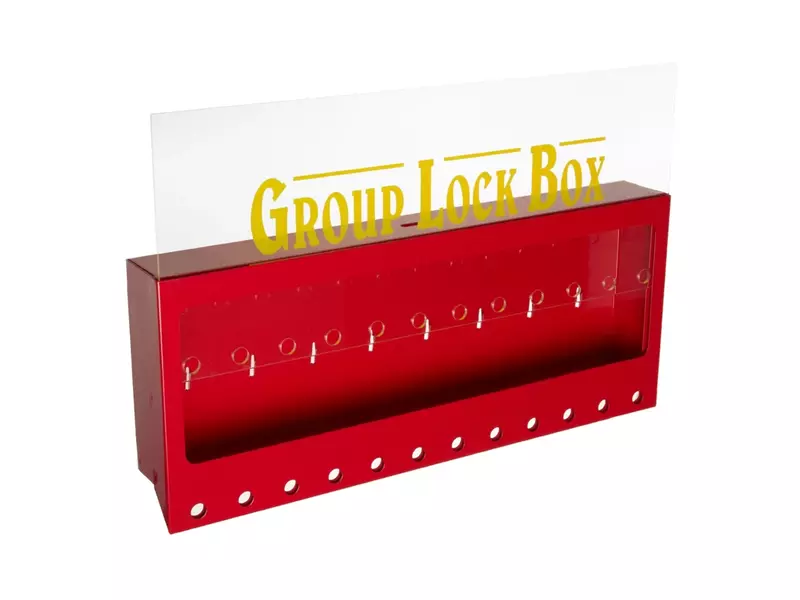 Brady 105715 lock box wandbevestiging metaal groot rood