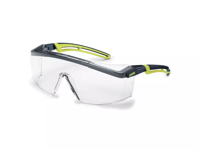 Uvex Astrospec 2.0 9164-285 veiligheidsbril polycarbonaat helder zwart/lime