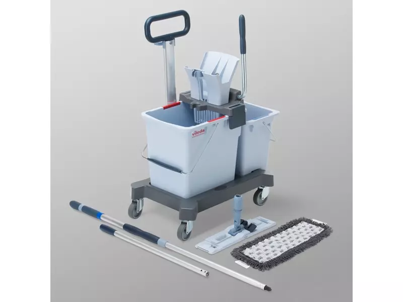 Vileda UltraSpeed Pro Ready-To-Go Kit Double rolemmerkit 25 liter en 8 liter