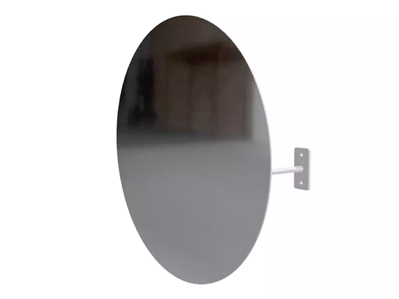 Industriespiegel RVS met RVS beugel Ø45 cm