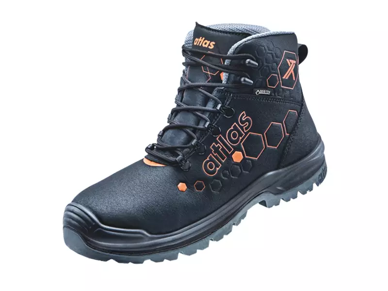 Atlas XT 520 GTX veiligheidsschoen S3 SRC ESD W10 zwart/fluo oranje