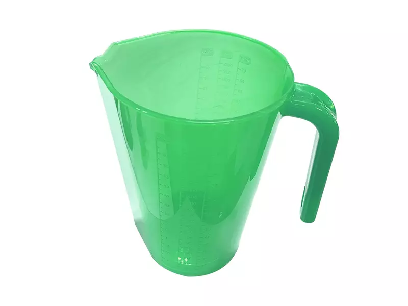FBK 80122-5 maatbeker transparant 2 liter groen