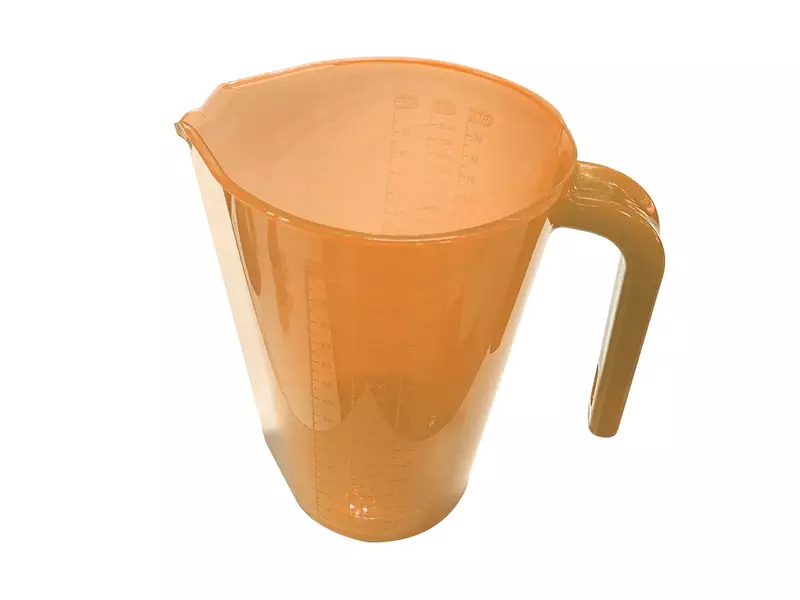 FBK 80122-7 maatbeker transparant 2 liter oranje
