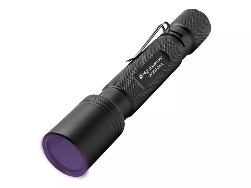 Nightsearcher UV365-2AA LED zaklamp ultraviolet 365nm