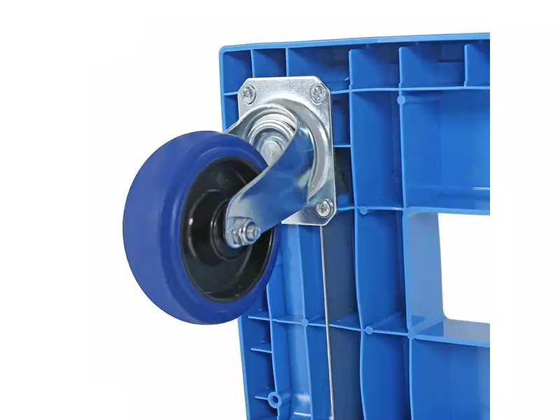 Kunststof onderstel gegalvaniseerde gaffels 800x600 mm blauw