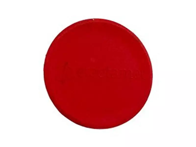 Detectamet whiteboard magneet detecteerbaar Ø34x6 mm rood