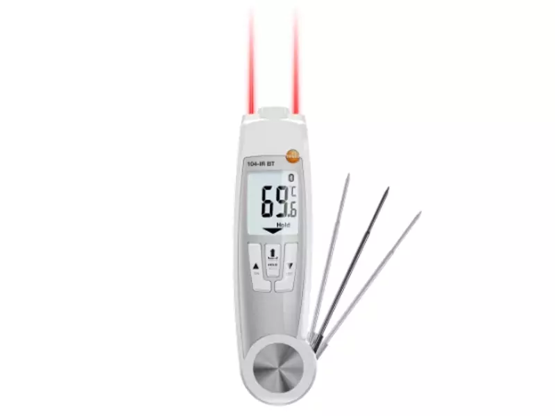 testo 104-IR-BT voedselthermometer infrarood en insteekvoeler