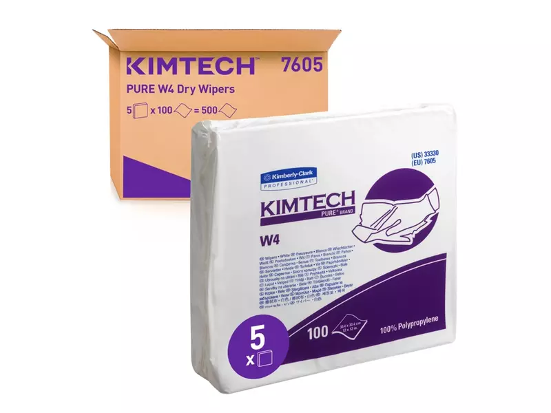Kimberly-Clark Kimtech Pure 7605 poetsdoeken 304x304 mm wit