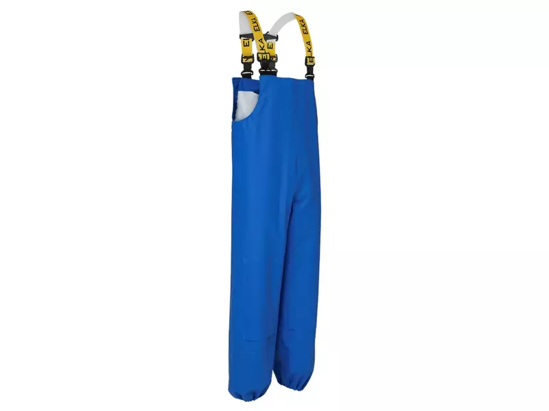 Amerikaans regenoverall PVC korenblauw
