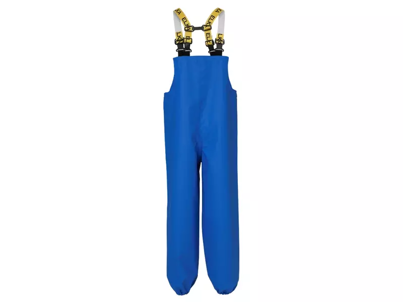 Amerikaans regenoverall PVC korenblauw