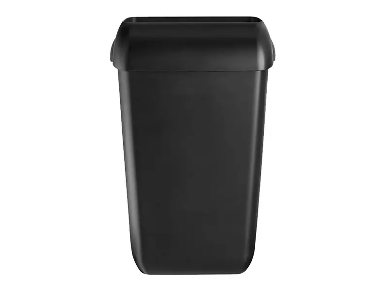 Euro Products Quartz Black afvalbak open 23 liter