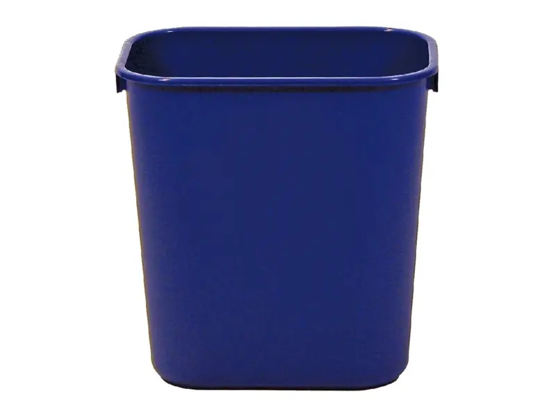 Afvalbak rechthoekig Rubbermaid 26,6 liter blauw