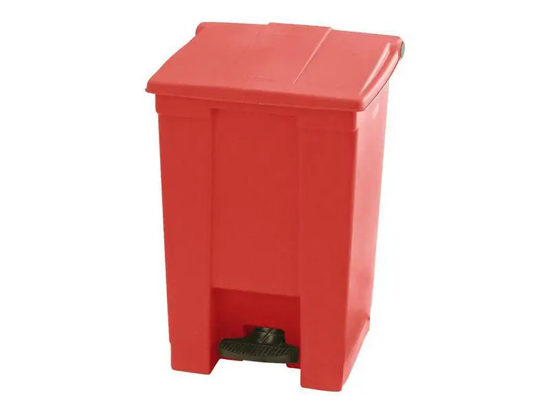 Afvalbak Step-On Classic 413x400x600 mm 45 liter rood